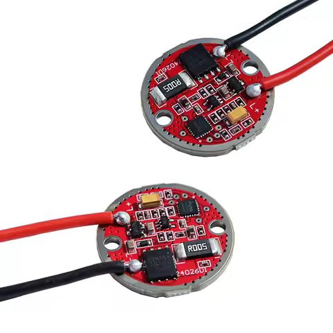 3-4.2V LED Diving Flashlight Driver Board DC3-3.7V 10A 23mm 1Mode 5Modes 1 Battery Constant Current 