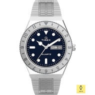 TIMEX TW2U95500 / Women's Analog Watch / Q Timex / 36mm / Day Date / Quartz / SS Bracelet / Blue / O