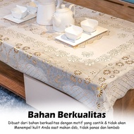 Square Dining Table Cloth Floral Motif Fabric with Classic Vintage Old Fashioned Shades / Faceted Pl