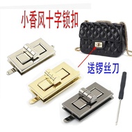 Bag Lock Accessories Hardware Square Lock Cross Twist Lock Bag Accessories Bag Lock Buckle Bag Bag L
