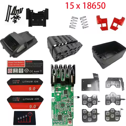 PCB Charge Protection Circuit Board M18 Lithium Ion Battery Plastic Case for Milwaukee 18V 3Ah 6Ah 9