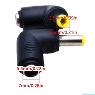 dingdongaa Laptops Power Supply Adapter Tip Portable DC5521 to DC5525 90 Degree Connector