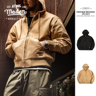 MADEN brand work style men youth 2023 winter new functional style tough man American retro hooded ja