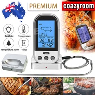 เครื่องวัดอุณหภูมิ แบบดิจิตอลไร้สายระยะไกล ใช้ได้ทั้งภายนอกและภายใน Food thermometer Meat Thermometer Digital Wireless Remote