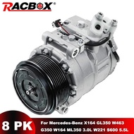 8PK Car AC Compressor For Mercedes-Benz X164 GL350 W463 G350 W164 ML350 3.0L W221 S600 5.5L 00123032
