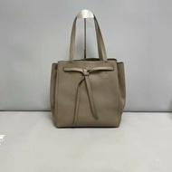 Celine big bag系列牛皮荔枝紋大象灰購物袋 肩背包