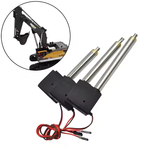HUINA 1592 Arm Driving Servo For RC 22CH 1:14 592 RC Alloy Excavator Metal Boom Upgrade Parts