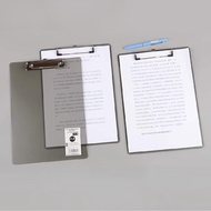 คลิปบอร์ด A4 กระดานรองเขียน Clipboard สีเทา-ใส รุ่น 1615-2