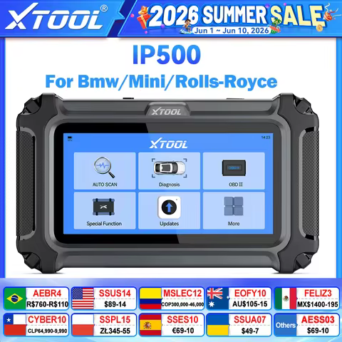 Xtool IP500 For BMW For MINI All System Car Diagnostic Tools ECU Coding Auto Scan 23+Resets OBD2 Act