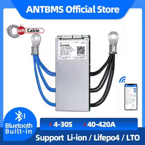 smart ant BMS 4S to 30S For Lithium Battery With Bluetooth APP 12V 24V 36V 48V 60V 80A 130A 420A 105