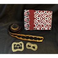 Lontong belt set + lead + Kamus belt for man belt man