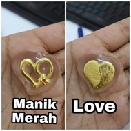 barang kemas Loket Emas 916 0.07g Murah