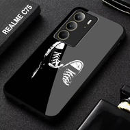 HP REALME C75 glass Softcase - Casing Latest Realme C75hp [M255] Realme Casing - Cool Aesthetic Moti