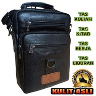 Tas kitab kulit super | tas santri | tas tempat kitab muat 3 kitab besar