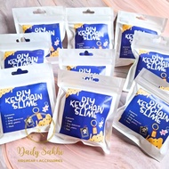 GANTUNGAN DIY keychain slime accessories keychain slime kit creation souvenir slime clay keychain