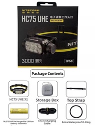 Nitecore |New Ultra-Bright Outdoor Work Headlamp Electronic Focus Adjustable HC75 UHE