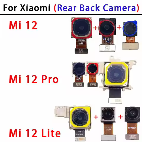 Rear Back Camera For Xiaomi Mi 12 Pro Lite Xiaomi12 Xiaomi12Pro Xiaomi12Lite Camera Module Backside 