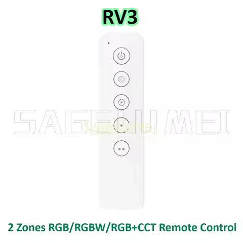 SKYDANCE NEW 5-button RF DIMMER RV1/RV2/RV3 remote 1 Zone/2 Zone 2.4Ghz controller For single color/