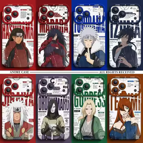 3D Naruto Madara Hashirama Phone Case for iPhone 11 12 13 14 15 16 17 Pro Max Plus Tobirama Jiraiya 