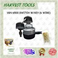 [ READY STOCK ] GENERATOR VGN 6500 SWITCH W KEY (6 WIRE)