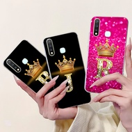 Fo Vivo Y19 1915 Case Cute Letters Crown Soft Clear Silicone Phone Back Cover For Vivo Z5i Y5s V1934