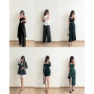 Kadaka Matching Outfit | Dress Top and Set | Green Color Collection Family Matching Outfit Set Famil