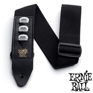 Ernie Ball® Pick Holder Strap สายสะพายกีตาร์ วัสดุโพลีเอสเตอร์ แบบมีที่เก็บปิ๊ก (เก็บได้ 3 ตัว) กว้า