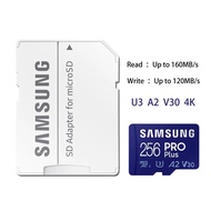 Samsung ไมโครการ์ด Sd Evo Plus แฟลชเมมโมรี่โทรศัพท์128Gb C10 256Gb Microsd 4K U3 512การ์ด Gb Tf Sdxc 64Gb