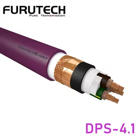Original Furutech ulitimate flagship DPS-4.1 audiophile grade 7N OCC audio power cable 11AWG DIY bul