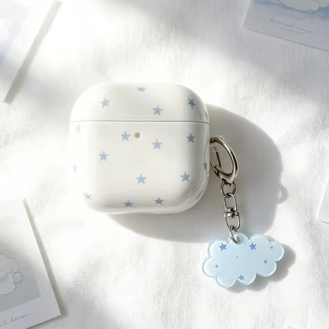 Wireless Bluetooth case for AirPods2 AirPods4、AirPods pro/pro2 AirPods pro3 tpu star pattern earphon