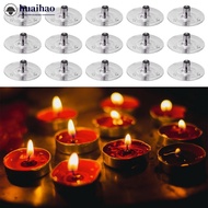HUAIHAO 100pcs/Lot Handmade Candle Wick Tabs Metal Candle Wicks Sustainer Tabs Candle Wicks Base For