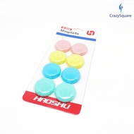 CSQUARE 8pcs Pastel Magnet for School and Office use M3008