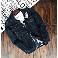 New style❇Selesa Licin ADEM Lembut Sesuai Untuk Lelaki Jaket Jeans Lelaki Biru Indigo Bi Fashion Pr 