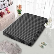 Checkered Zippered Foam Mattress Cover (80x200-180x200)