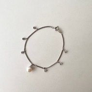 SV 手鍊 Akoya 珍珠 圓形珍珠 鋯石 日本珍珠 pearl bracelet 珍珠手鍊 珍珠手鏈 진주팔찌