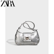 Zaraหอมผู้หญิงมีดีไซน์กระเป๋าแบบหนีบแขนเฉพาะช่วงฤดูร้อน2023น้ำขึ้นน้ำลงใหม่ให้ความรู้สึกรุ่นพี่เย็นส