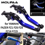 Motorcycle CNC Brake Clutch Levers Extendable Adjustable Folding Handlebar Brake For YAMAHA FAZER FZ