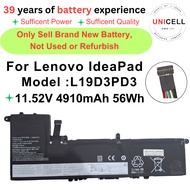 For Lenovo11.52V 4910mAh 56Wh  L19D3PD3  IdeaPad S540-13 S540-13ARE S540-13IML xiaoxin Pro 13 2020