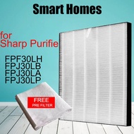Sharp fpf30lh fpj30lb fpj30la fpj30lp HEPA replacement air purifier filter