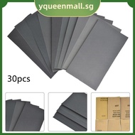 ⭐QUMM⭐ 30pcs Wet Dry Sandpaper 400 600 3000 800 1000 1200 1500 2500 Grit Sandpaper Wet