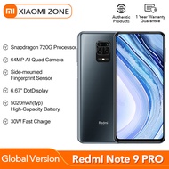 [Global Version] Xiaomi Redmi Note 9 Pro 6GB RAM 64GB / 128GB ROM Mobile Phone Snapdragon 720G 64MP Quad Camera 6.67 5020mAh Smartphone