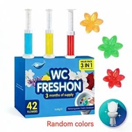 廁所清潔凝膠 潔廁劑 馬桶清潔凝膠 48g*3 芳香潔廁凝膠 廁所除臭 潔廁劑 清潔除臭 馬桶除臭 馬桶清潔 花花馬桶啫喱|3隻入 香味隨機