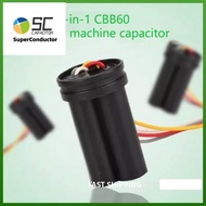Cbb60 Washing Machine Capacitor 500VAC Dual Tube Washing Machine Starter Capacitor Four Wire 8 4uf 9