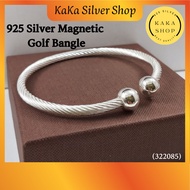 Original 925 Silver Megnetic Golf Bangle (322085) | Gelang Tangan Bangle Perak 925 | Ready Stock