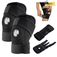 Adjustable Knee Guard Senior Injury Support Pad Protective Leg Strap Spring Stabilizer Pelindung Kaki Lutut 20cm 8 inch