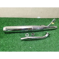 * YAMAHA Y80 NEW ET80 V75 Y88 EXHAUST COMPLETE SET EXHAUST NECK EXHAUST CENTER NUT EXHAUST CENTRE GA