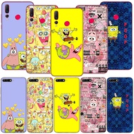 Transparent PhoneCase for Huawei Y7 2019 P20 P30 Mate 30 P Smart Z Plus Pro Lite C31 Carton SpongeBo