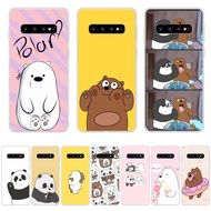 We Bare Bears Panda theme Case TPU Soft Silicon Protecitve Shell Phone Cover casing For Samsung Galaxy s10/s10e/s10 plus/note 10/note 10 plus