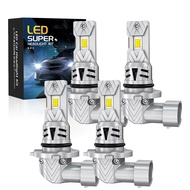POSSBAY Pack of 4 9005/HB3 Car Headlight Bulbs 6500K Canbus Car Lights Turbo LED Diode Lamp Auto Mot
