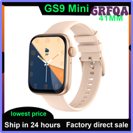 GRFQA ChatGPT GS9 Mini 41MM Smart Watch Women Small 1.77 inch Bluetooth Call Voice Assistant IP67 Wa